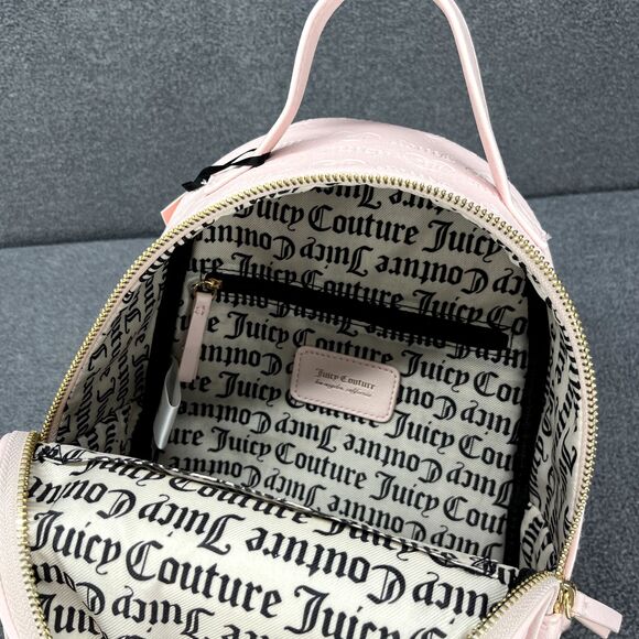 Juicy Couture Backpack Medium Powder blush‎ pink gold Logo main image 10